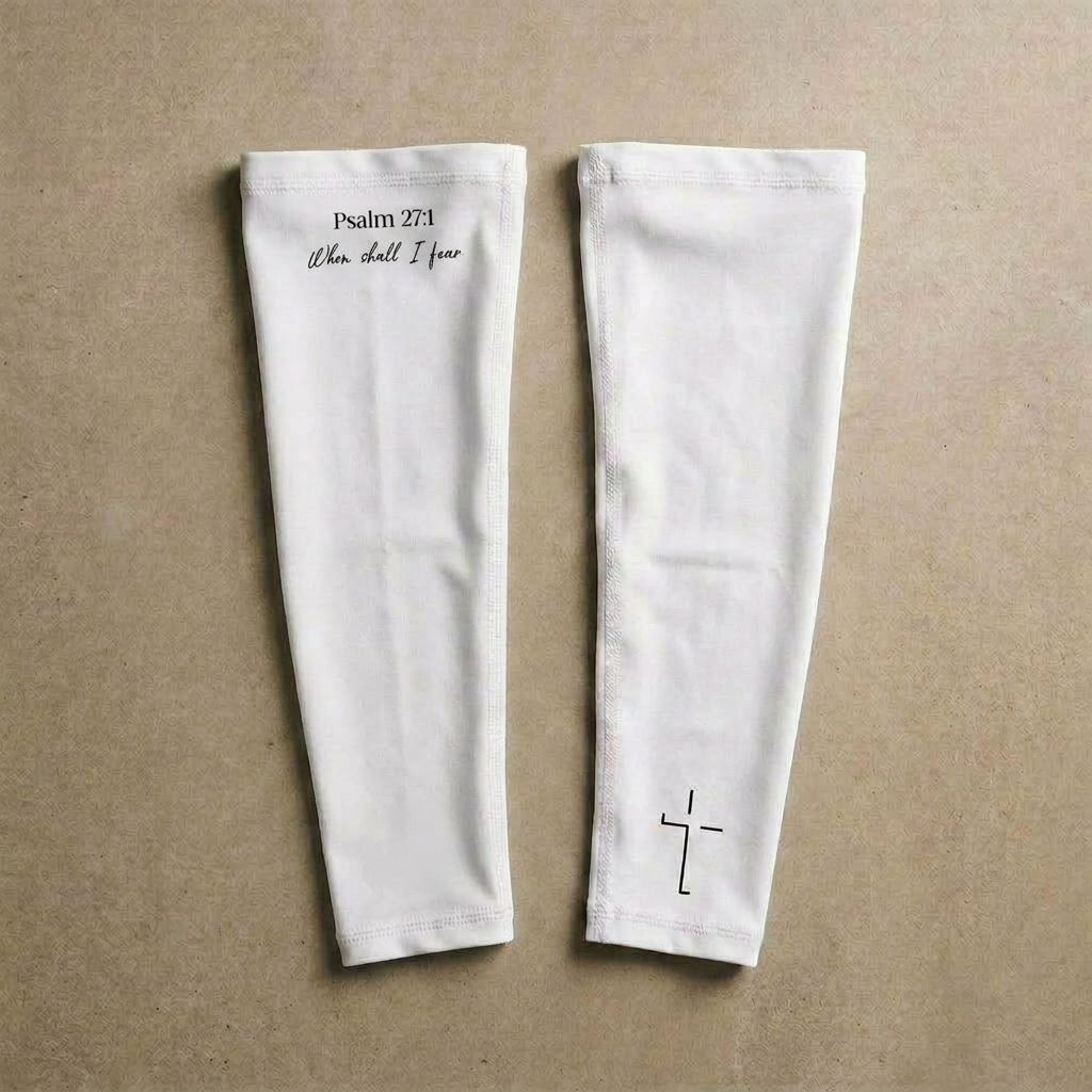 Psalm 27:1 "Whom Shall I Fear" Arm Sleeve (2pk)