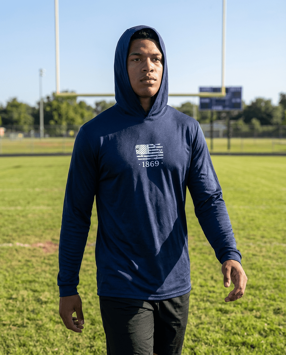 1869 Performance Hooded LS Tee