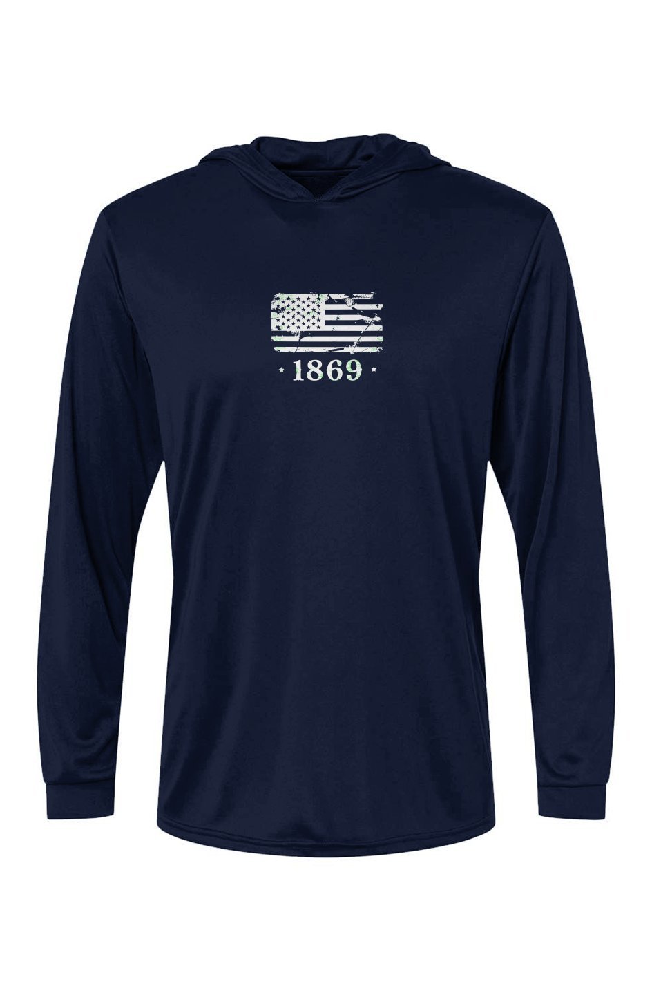 1869 Performance Hooded LS Tee