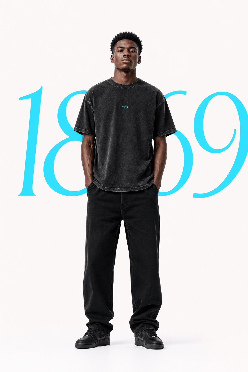1869 Stone Wash Oversized Heavy Tee
