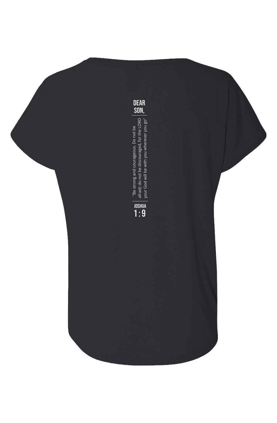 Dear Son, Joshua 1:9 Triblend Short Sleeve Dolman