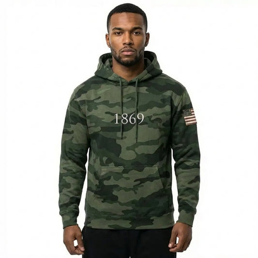America 1869 Camo Heavyweight Hoodie