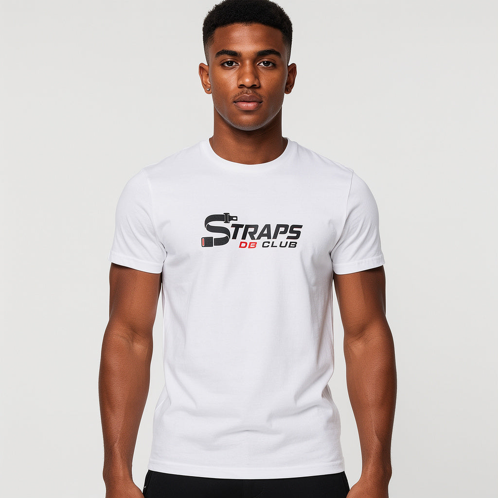 Straps DB Club - Locked Tee White