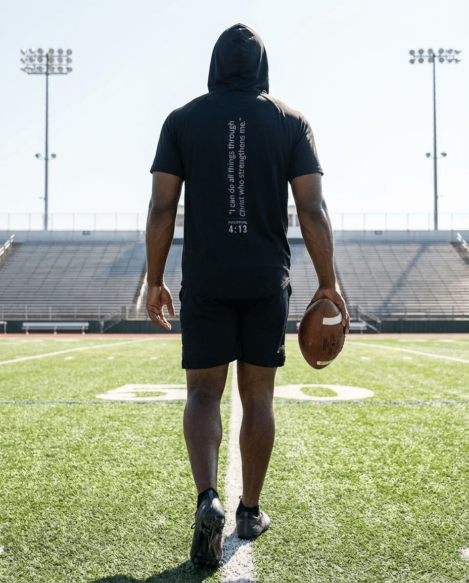 Philippians 4:13 Short Sleeve Hoodie