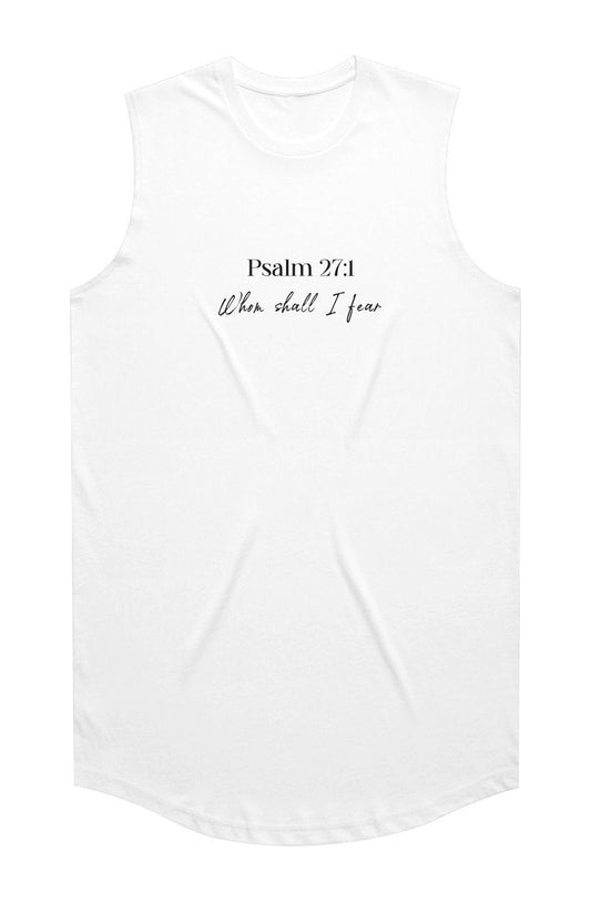 Psalm 27:1 Base Tank - White