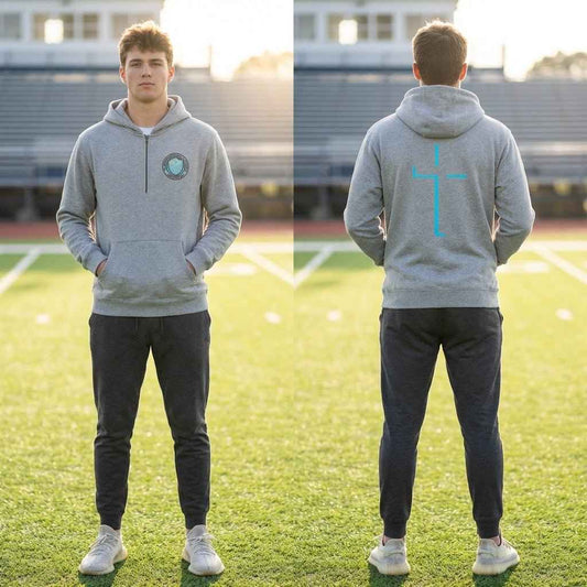 Saint Sebastian Half Zip Premium Hoodie