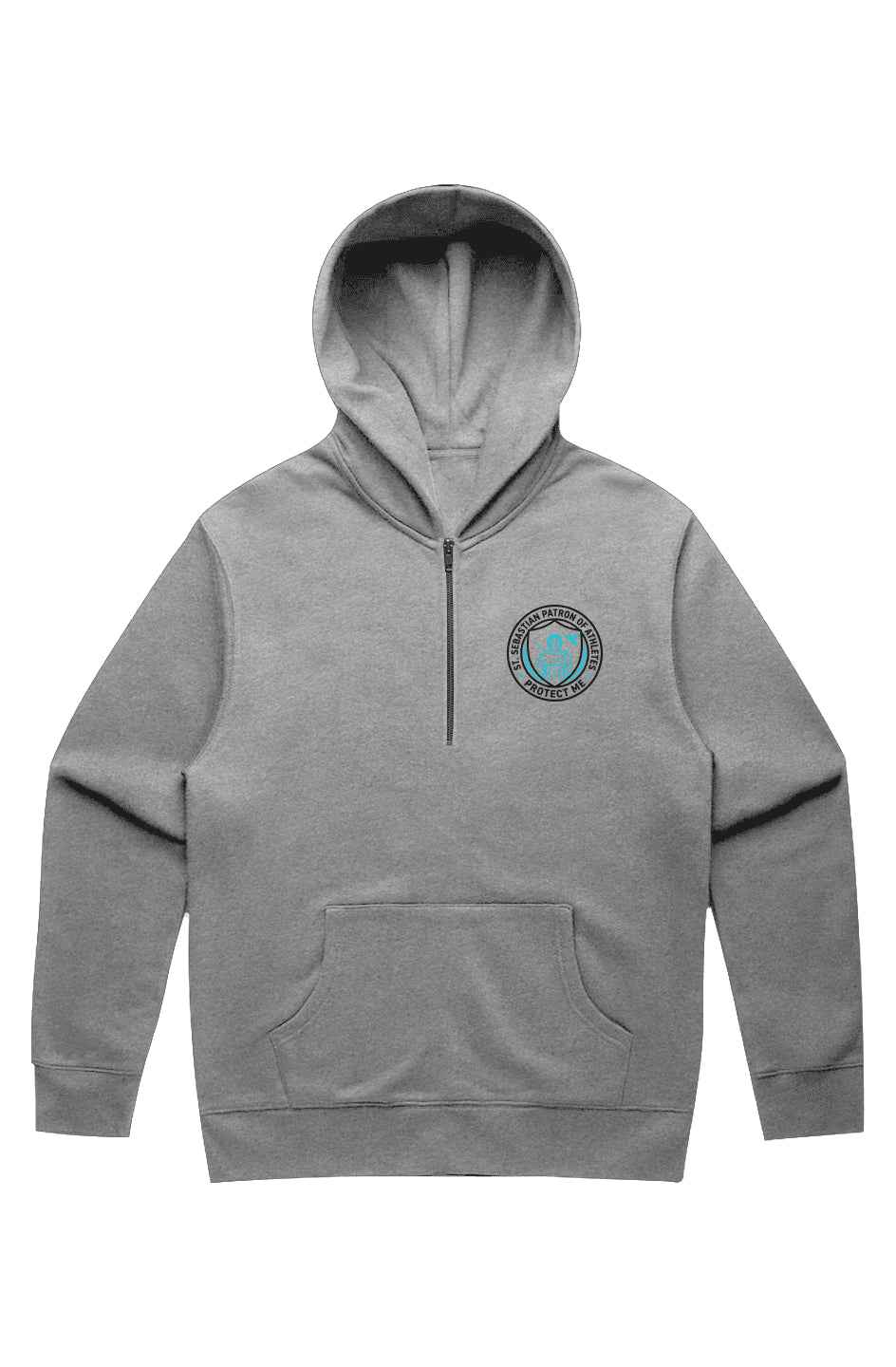 Saint Sebastian Half Zip Premium Hoodie