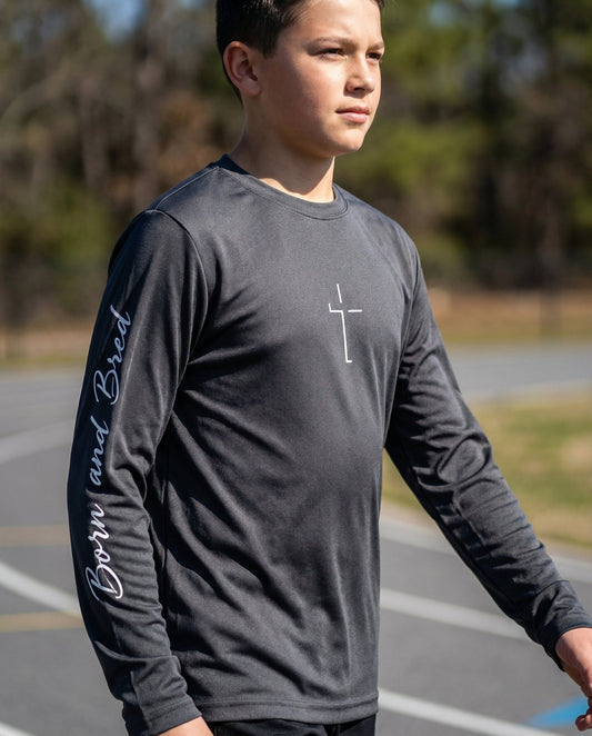 Youth Faith Long Sleeve Performance Tee